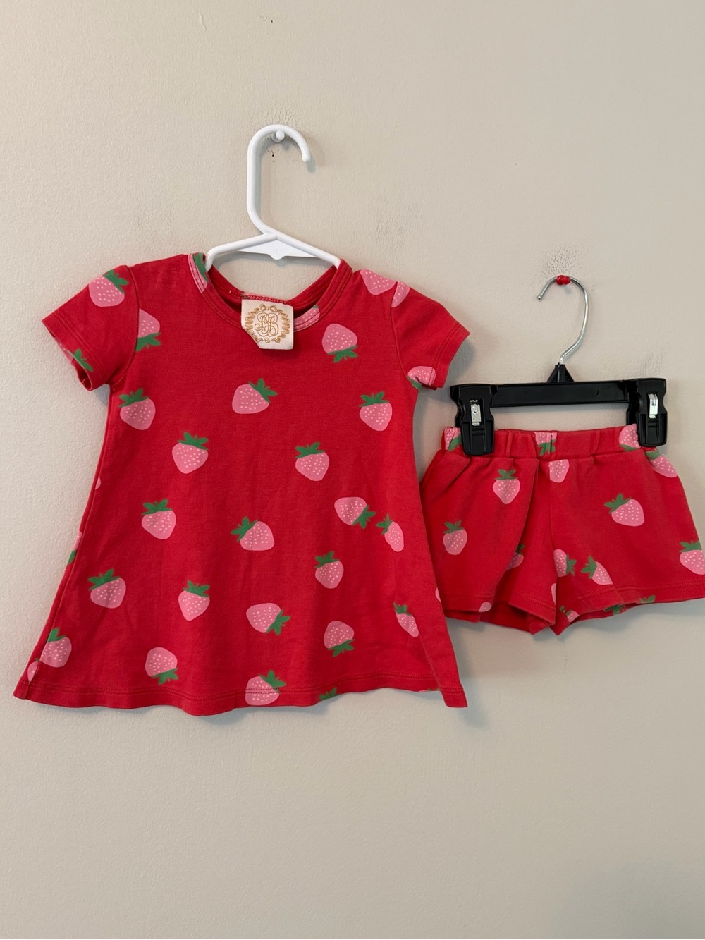 The Beaufort Bonnet Company Red Strawberry Polly Play with Matching Shorts